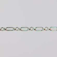 Load image into Gallery viewer, Beatrice Permanent Jewelry Chain, Rolo Design, Long and Short Links, Available in Sterling Silver
