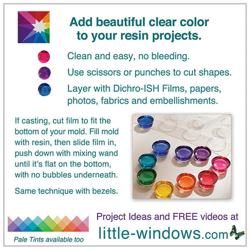 Resin Color Film - Jewel Colors - the easy, clean way to color resin