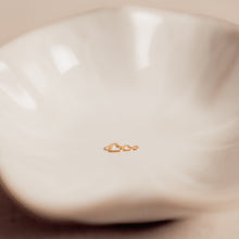 Load image into Gallery viewer, Double Heart Auburn Connectors | 4 Pack | 14K Gold Filled Yellow and .925 Sterling Silver
