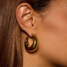 Load image into Gallery viewer, Luxe Dome Hoop Earrings
