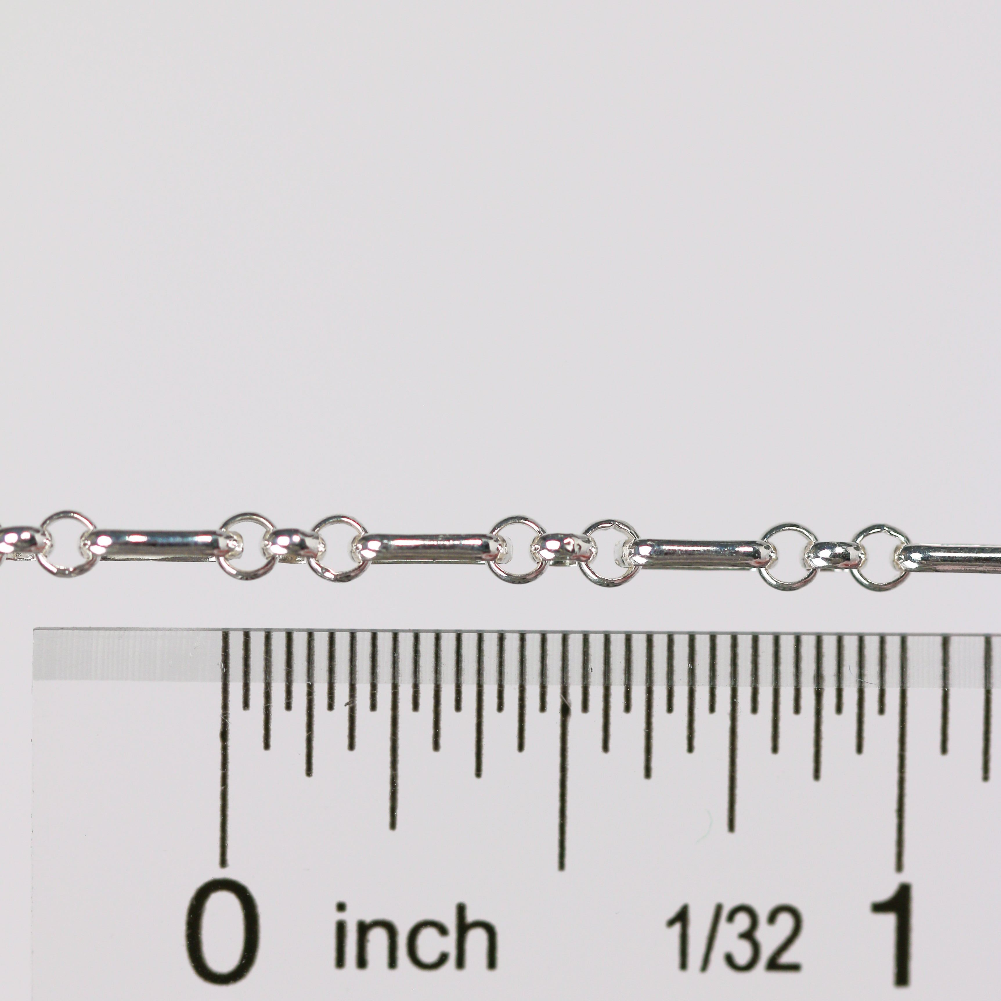 Beatrice Permanent Jewelry Chain, Rolo Design, Long and Short Links, Available in Sterling Silver