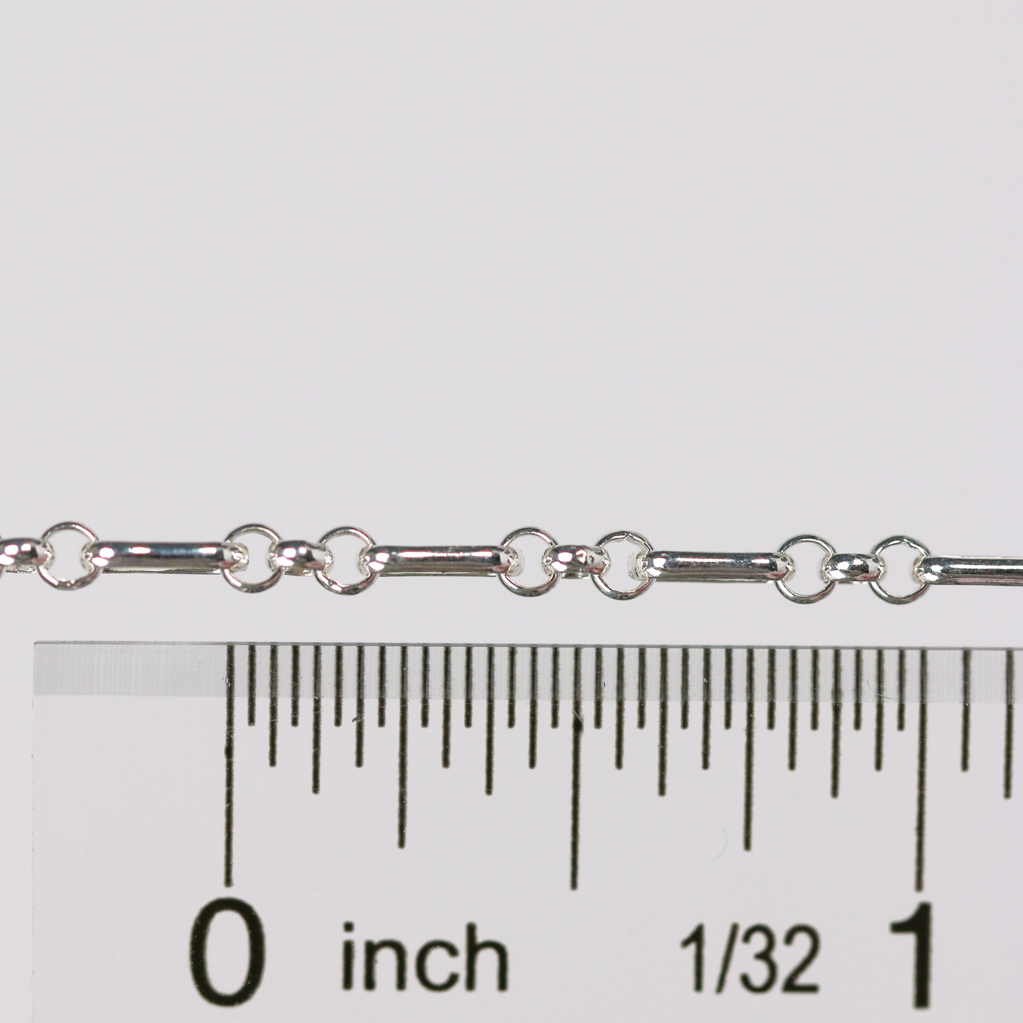 Beatrice Permanent Jewelry Chain, Rolo Design, Long and Short Links, Available in Sterling Silver