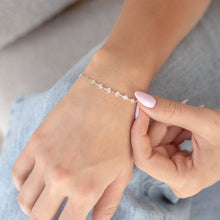 Load image into Gallery viewer, Antonella Permanent Jewelry Chain, Diamond Disc Design, Rolo Links, Available in Sterling Silver
