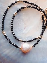 Load image into Gallery viewer, Pink Pearl and Gemstone Necklace - Gold Akala

