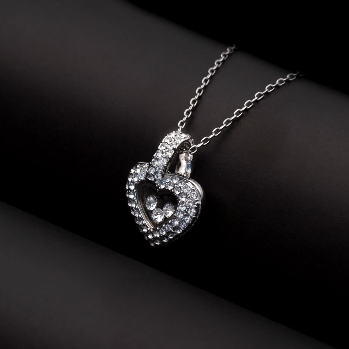 Tryndi Floating Heart Necklace