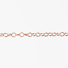 Load image into Gallery viewer, Lucy Permanent Jewelry Chain, Belcher Design, Round Links, Available in Gold Options and Silver
