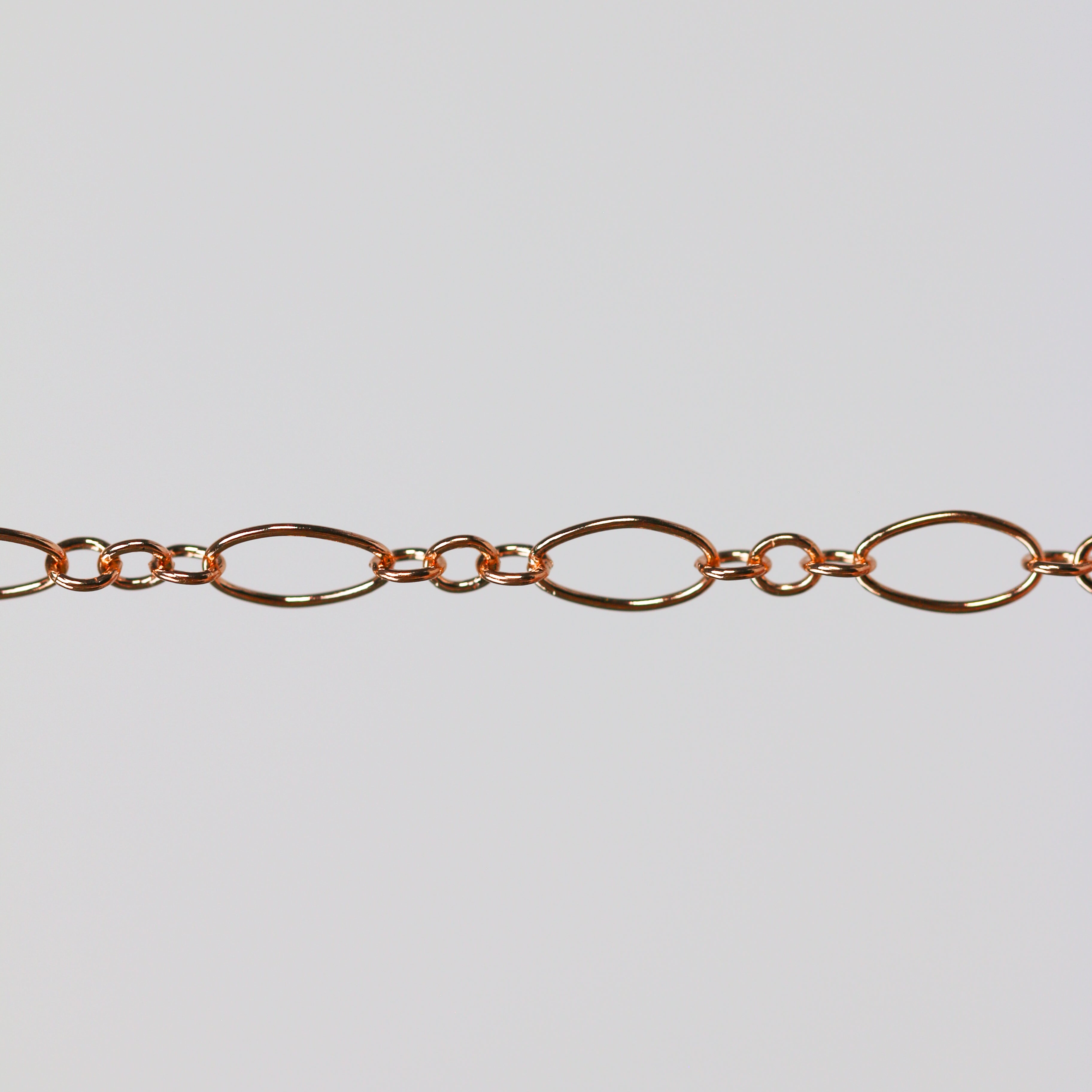 Aspen Permanent Jewelry Chain, Oval Design, Long and Small Links, Available in Gold Filled and Silver