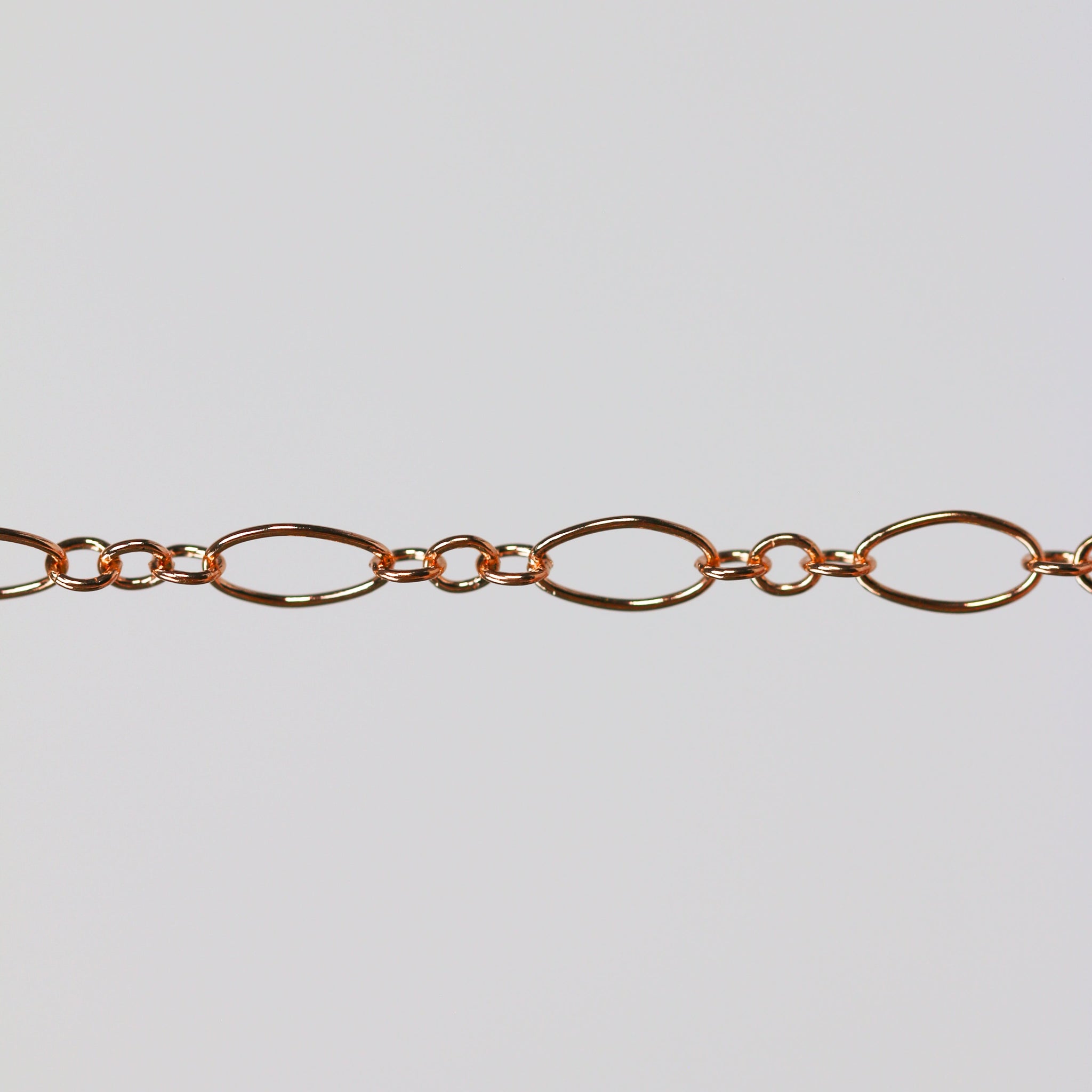 Aspen Permanent Jewelry Chain, Oval Design, Long and Small Links, Available in Gold Filled and Silver