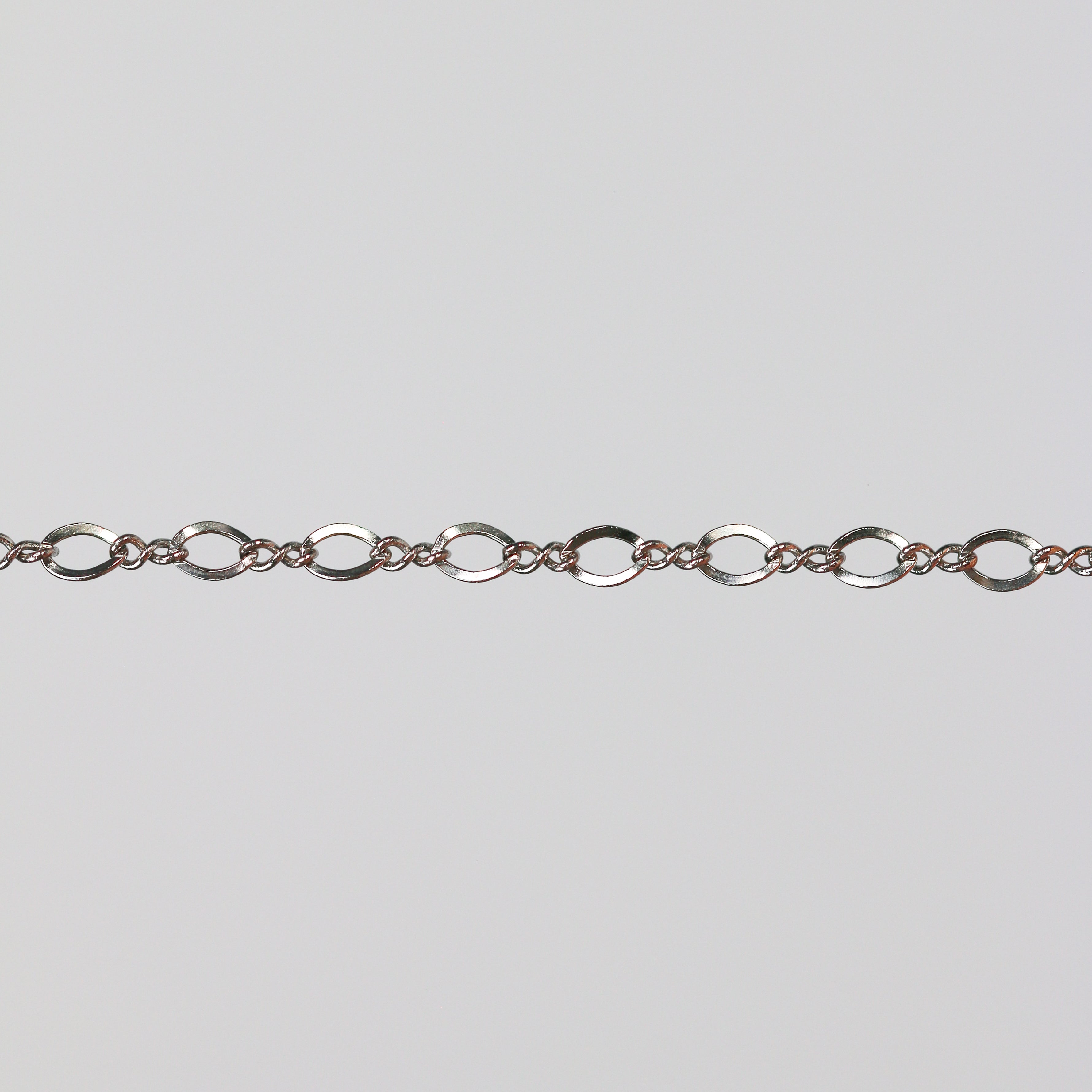 Grace Permanent Jewelry Chain, Figure 8 Design, Figure 8 Links, Available in Gold Options and Silver