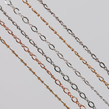 Load image into Gallery viewer, Grace Permanent Jewelry Chain, Figure 8 Design, Figure 8 Links, Available in Gold Options and Silver
