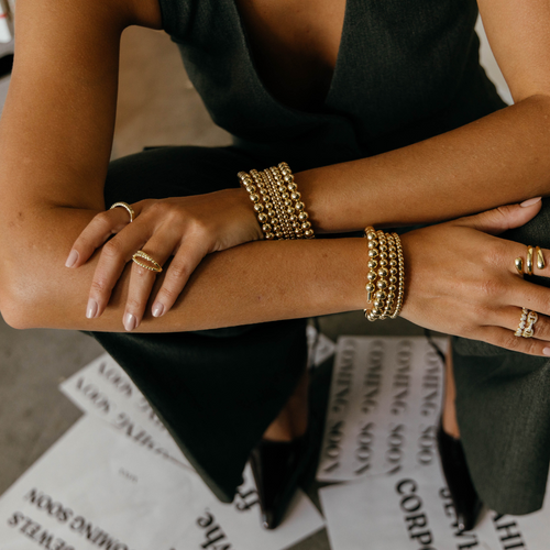 Allison Beaded Wrap Bracelet - 6 Row