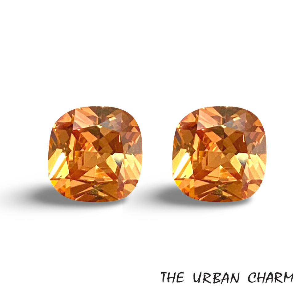 Champagne Cubic Zirconia AAA quality Lab-grown Loose Gemstone