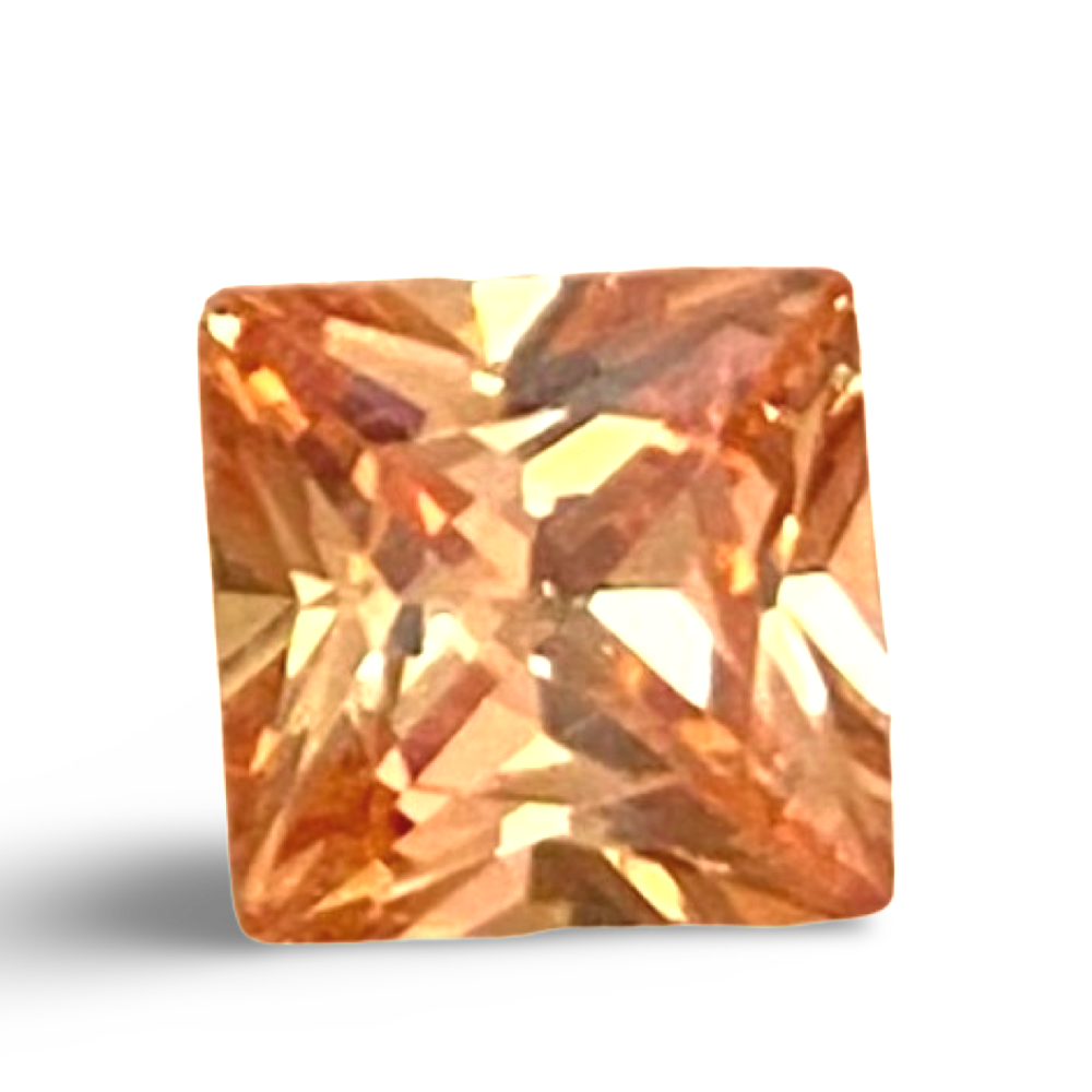 Champagne Cubic Zirconia AAA quality Lab-grown Loose Gemstone