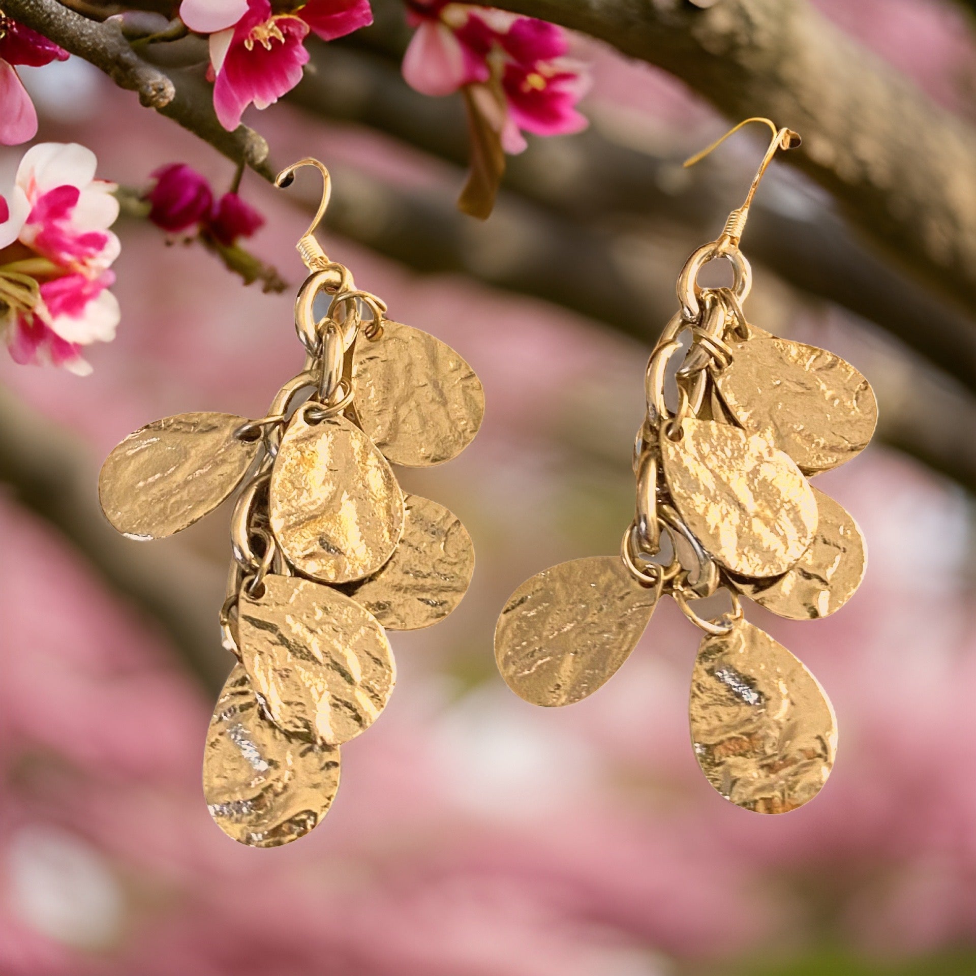 Textured Dangle Earrings