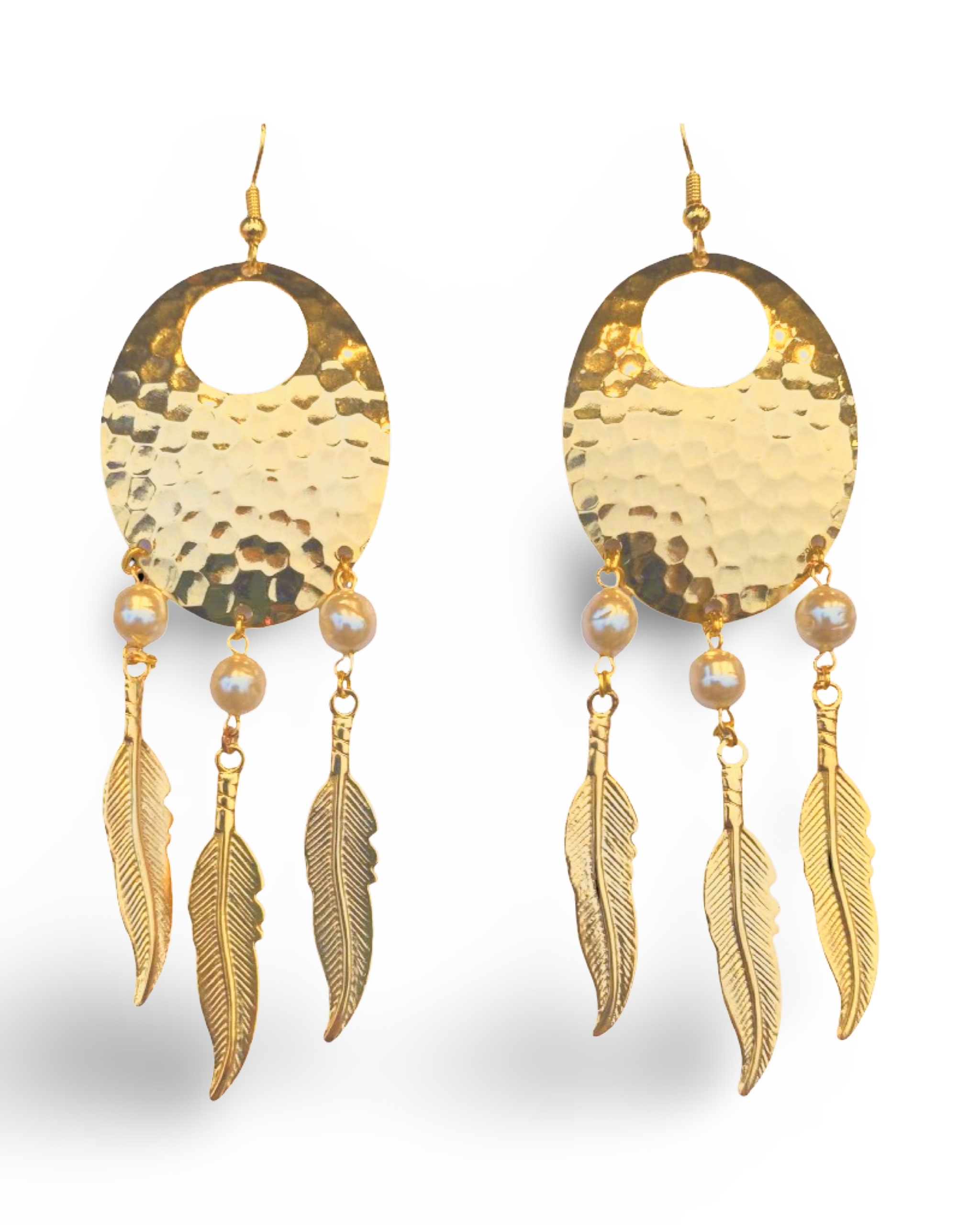 Pearl Dream Catcher Earrings