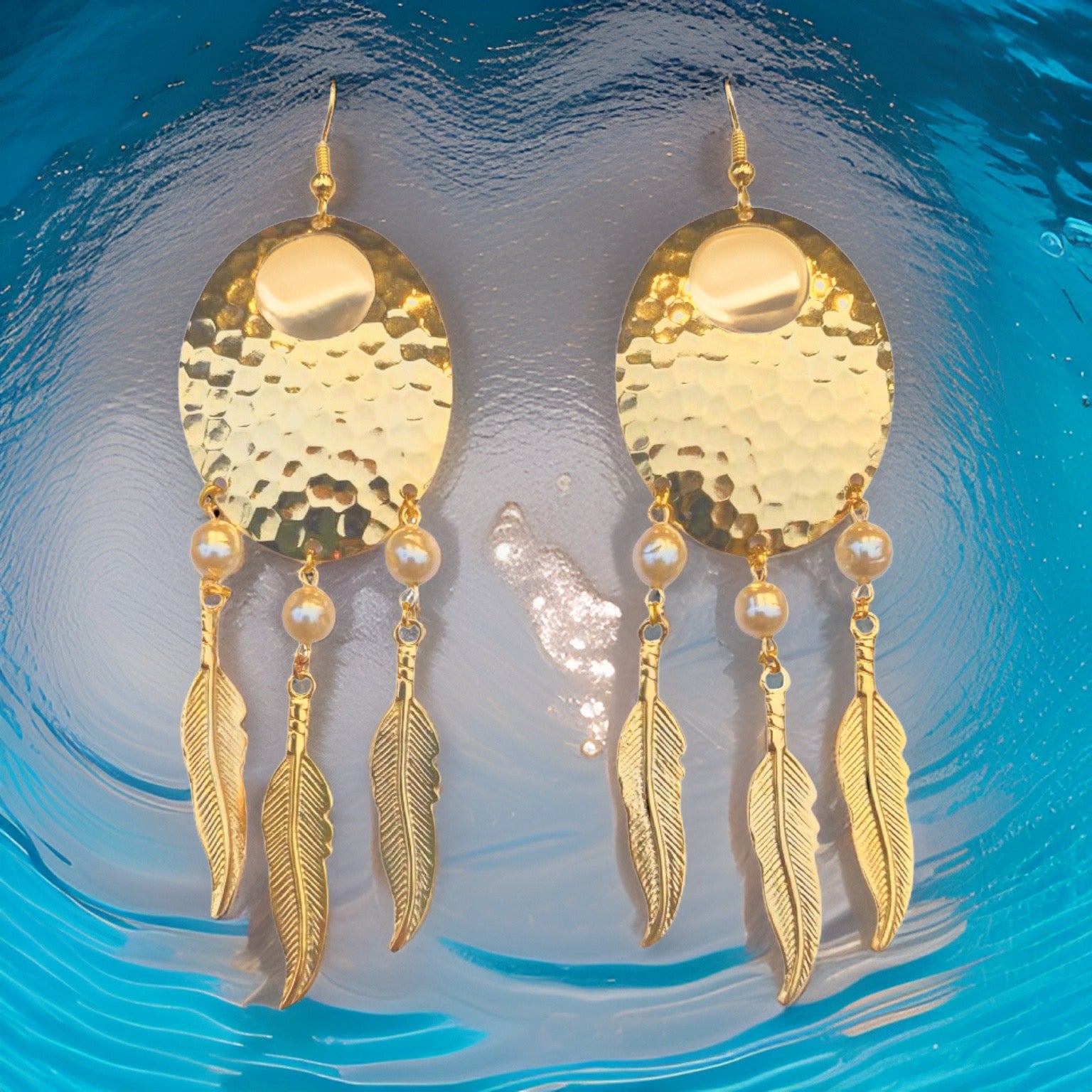 Pearl Dream Catcher Earrings