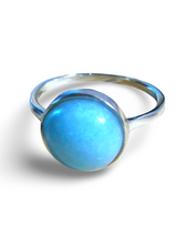 Load image into Gallery viewer, Turquoise Gemstone Round Ring
