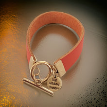 Load image into Gallery viewer, Orange Leather Color Band Bracelet
