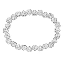 Load image into Gallery viewer, Stretchy Bezel Heart Bracelet
