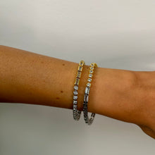 Load image into Gallery viewer, Spencer Two-Tone Bezel Tennis Bracelet
