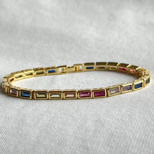 Load image into Gallery viewer, Lainey Rainbow Tennis Bracelet
