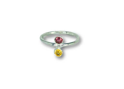 Multicolored Tourmaline Ring