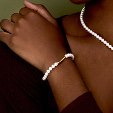 Load image into Gallery viewer, Lover's Crescent Pearl Bracelet
