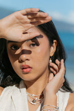 Load image into Gallery viewer, Pink Pearl and Gemstone Necklace - Gold Akala
