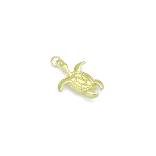 Gold Turtle Charm,Tortoise Charm Pendant, Sku#LX968