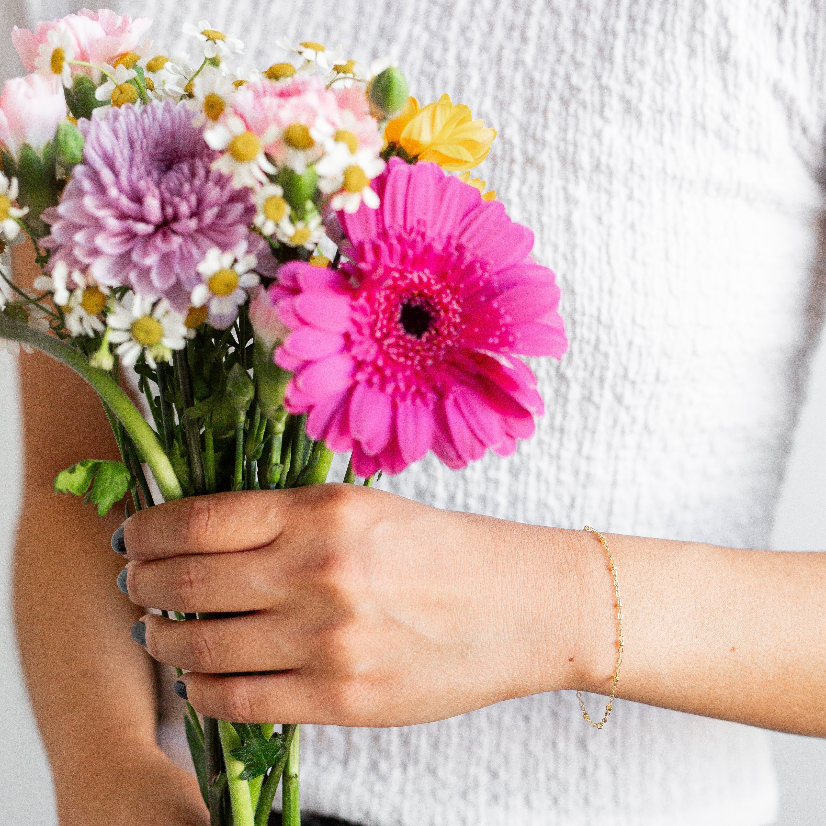 Paisley Permanent Jewelry Chain, Flat Cable Design, Oval Links, Available in Gold Filled and Sterling Silver