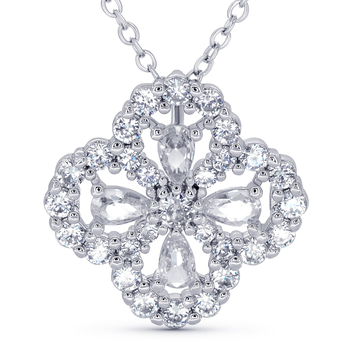 Luxe Clover Pendant Necklace