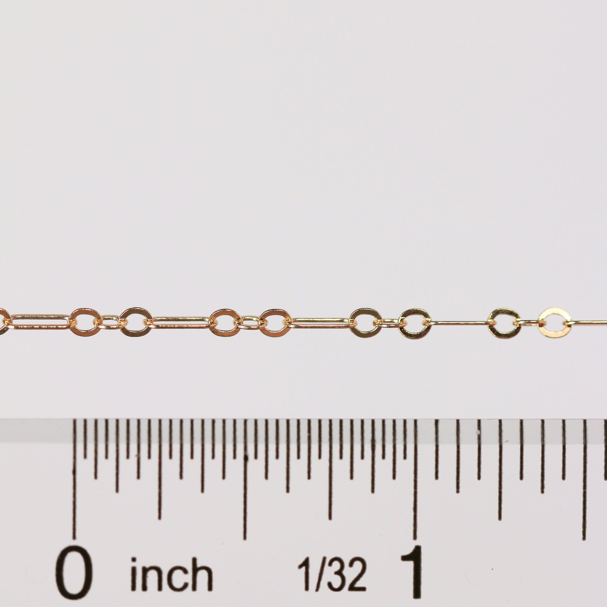 Marlee Permanent Jewelry Chain, Cable Paperclip Design, Long and Short Links, Available in Gold Options and Silver