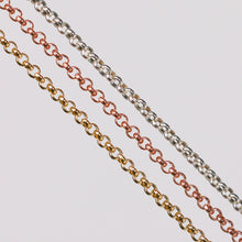 Load image into Gallery viewer, Nicole Permanent Jewelry Chain, Rolo Design, Uniform Round Links, Available in Gold Filled and Silver
