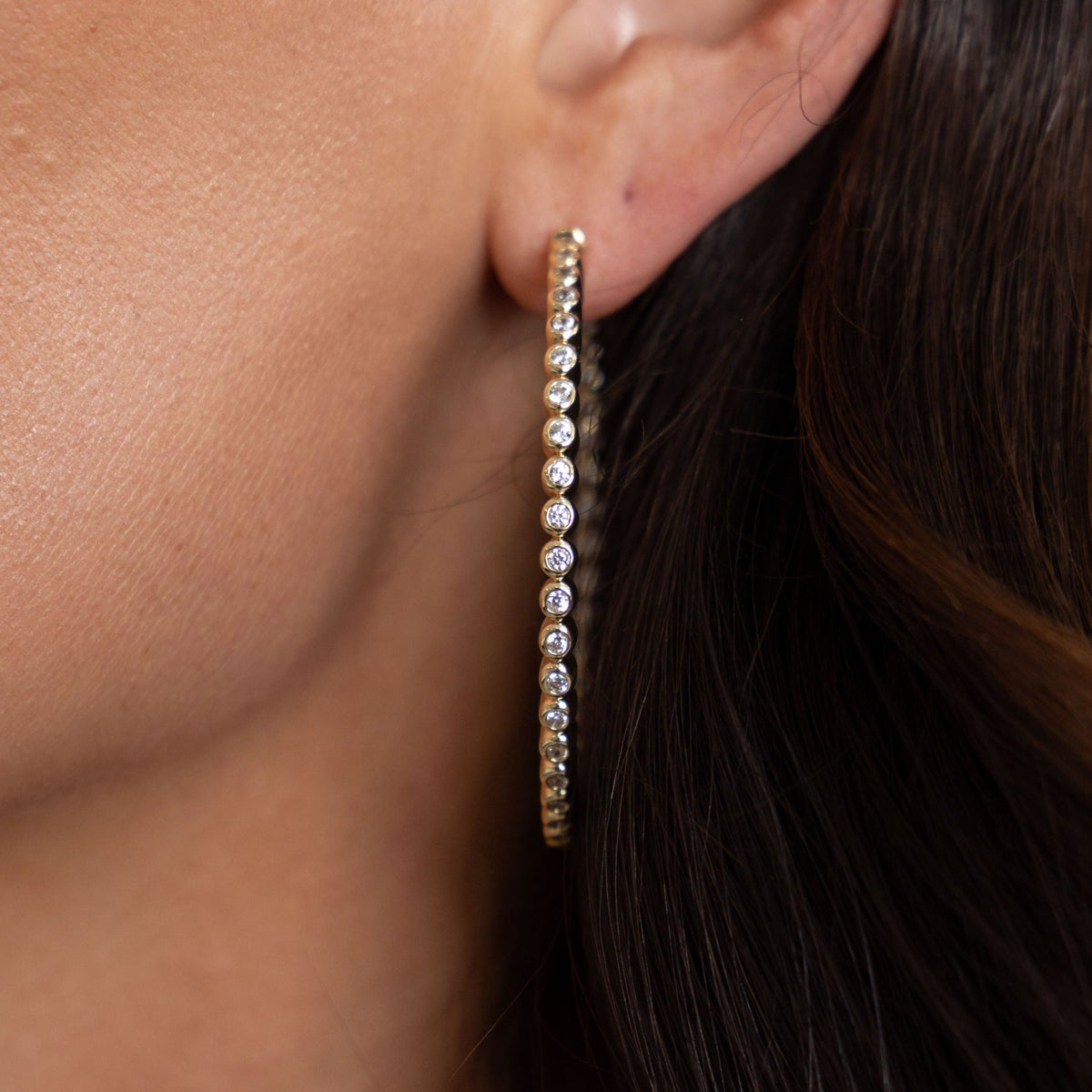 Eliza Bezel Hoop