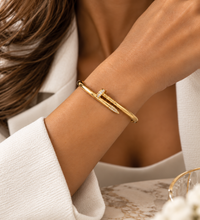 Load image into Gallery viewer, Pave Axel Nail Bracelet
