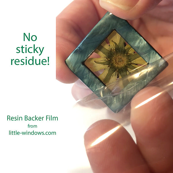 No-Residue Adhesive Resin Backer Film (12 sheets)