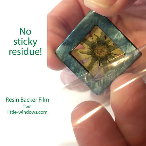 No-Residue Adhesive Resin Backer Film (12 sheets)