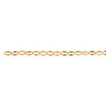 Load image into Gallery viewer, Robyn Permanent Jewelry Chain, Dapped Cable Design, Oval Links, Available in Gold Options
