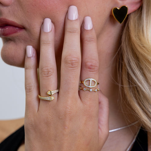 Rosie CZ Signet Ring
