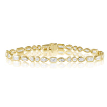 Load image into Gallery viewer, Perrine Bezel Tennis Bracelet
