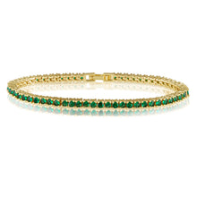Load image into Gallery viewer, Karla Tennis Bracelet - Emerald

