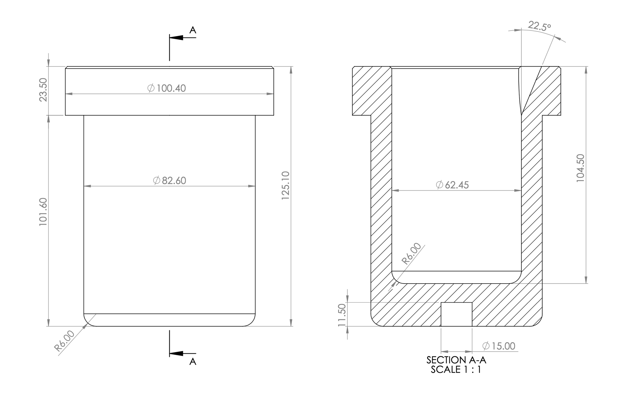 Graphite Crucible For Kerr Electro-Melt Furnace