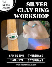 Load image into Gallery viewer, Silver Clay Jewelry Making - SATURDAY, DECEMBER 20th from 11am to 1pm
