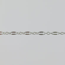 Load image into Gallery viewer, Bryce Permanent Jewelry Chain, Dapped Oval Design, Small Round Links, Available in Gold Filled and Silver
