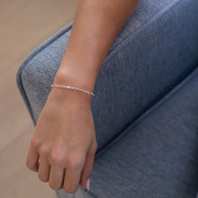 Load image into Gallery viewer, Beatrice Permanent Jewelry Chain, Rolo Design, Long and Short Links, Available in Sterling Silver
