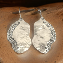 Load image into Gallery viewer, Birthstone Crystal Waning Gibbous Moon Earrings
