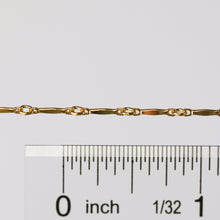 Load image into Gallery viewer, Brittany Permanent Jewelry Chain, Dapped Bar Design, Bar with Small Links, Available in Gold Filled and Silver
