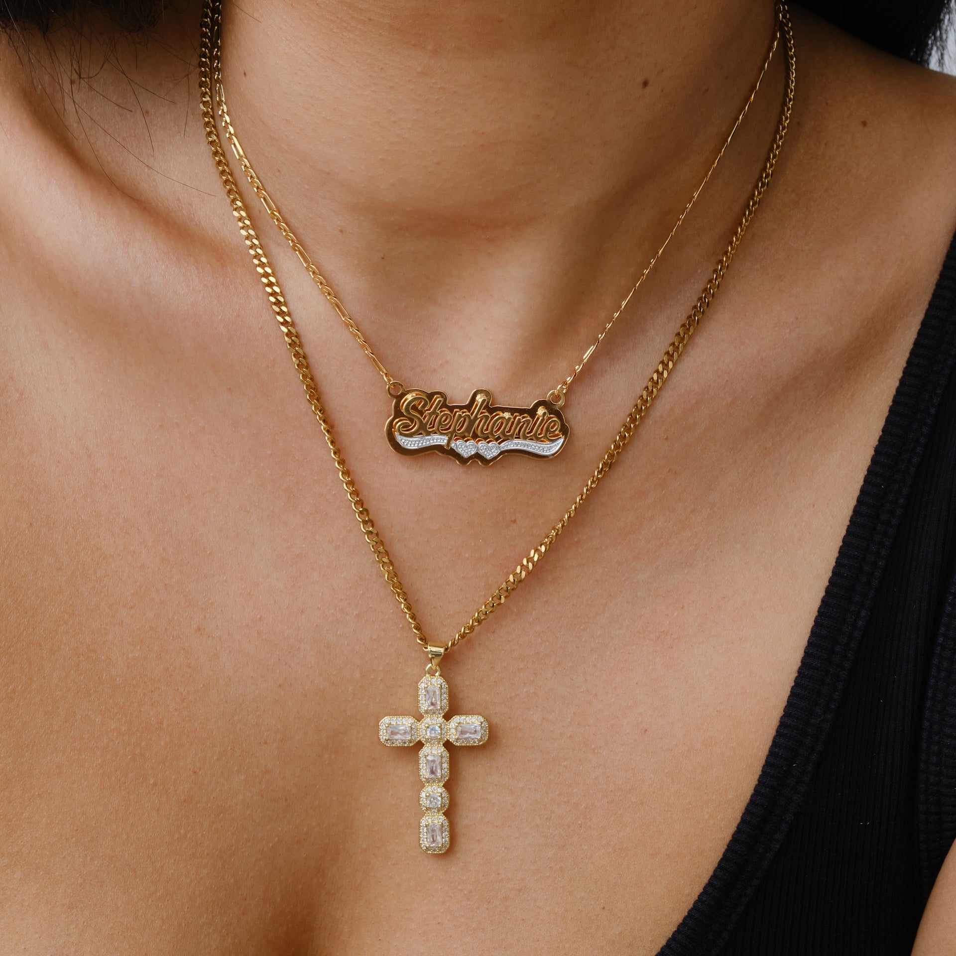 Double Plated LoveTail Name Necklace