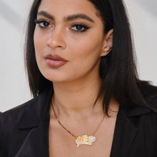 Load image into Gallery viewer, Double Plated Sweetheart Name Necklace
