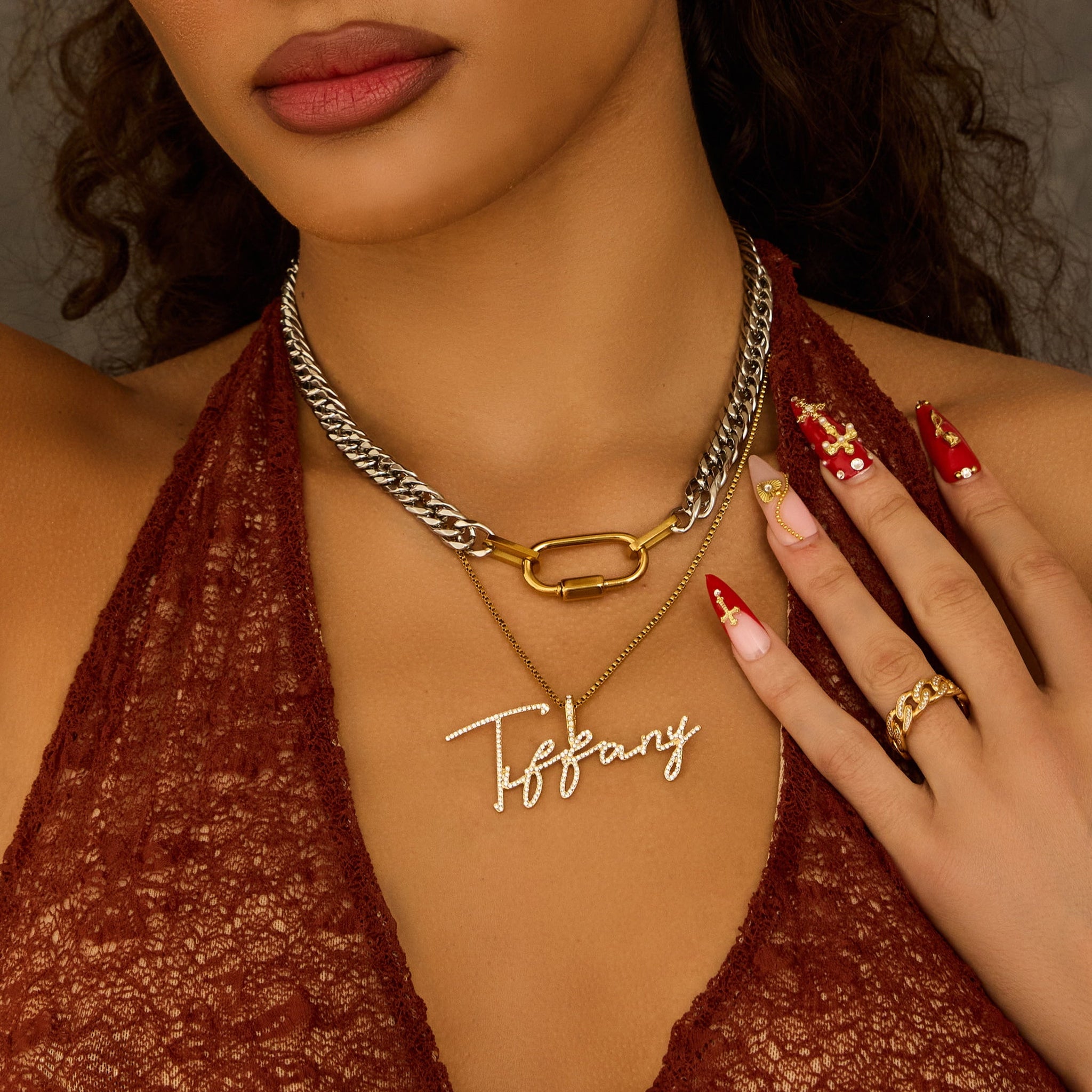 Radiance Script Name Necklace